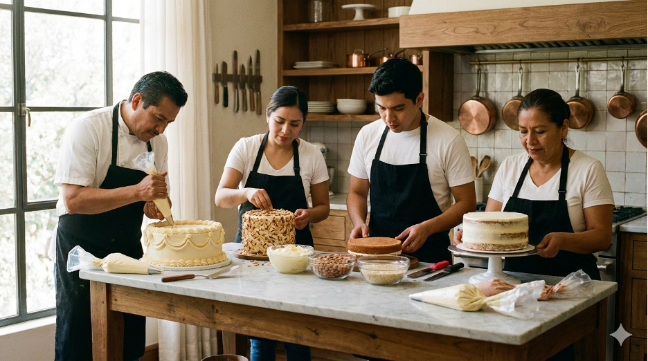 Interior de La Casa de Eva, nuestra pasteleria